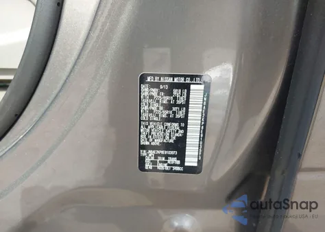 2014 Nissan Quest S from USA, damaged, VIN JN8AE2KP8E9103573